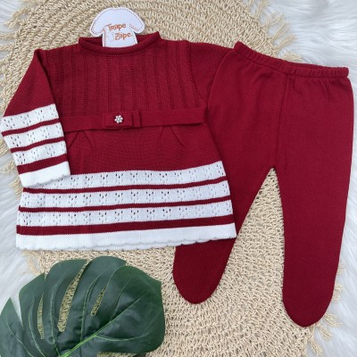 Vestido de Linha Isabelle Vermelho com Off